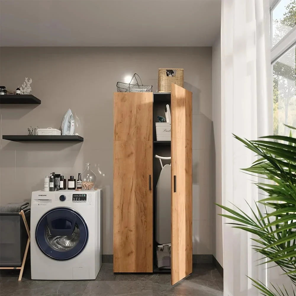 Vicco Armario Universal Ingo. Antracita/Roble Dorado. 80 x 183.8 cm
