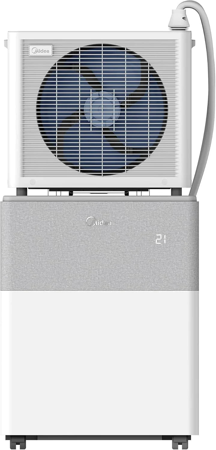 Midea Portasplit Klimaanlage. Mobile Wärmepumpe. Kühlen A++/Heizen A+. 12000 BTU 3. 5kW. für Räume bis zu 42 m² / 105 m³. nur 39 dB(A) im Silent-Modus