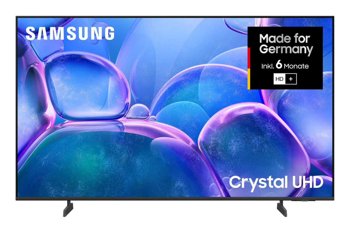 Samsung Crystal UHD 4K U7099F 43 Zoll (108 cm) LED Fernseher. Crystal Prozessor 4K. MetalStream Design. SmartThings. Knox Security. Gaming Hub. AI