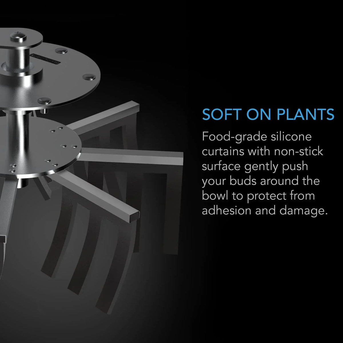 16 Bud Leaf Bowl Trimmer with Stainless Steel Blades