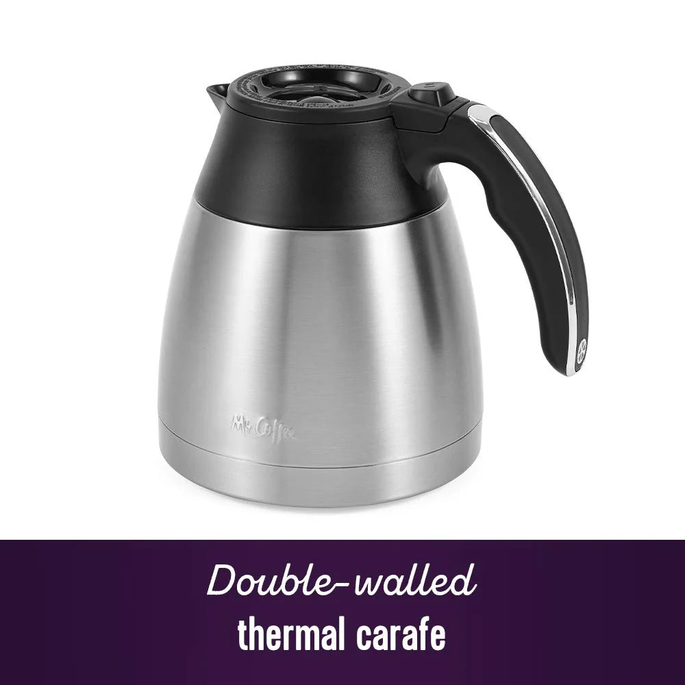 10-Cup Programmable Coffee Maker – Thermal Carafe with Strong Brew Selector