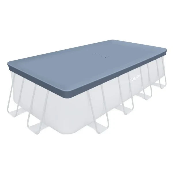 18ft Rectangular Pool Cover – Durable Above-Ground Cover for Oasis/Activity Pools. Gray
