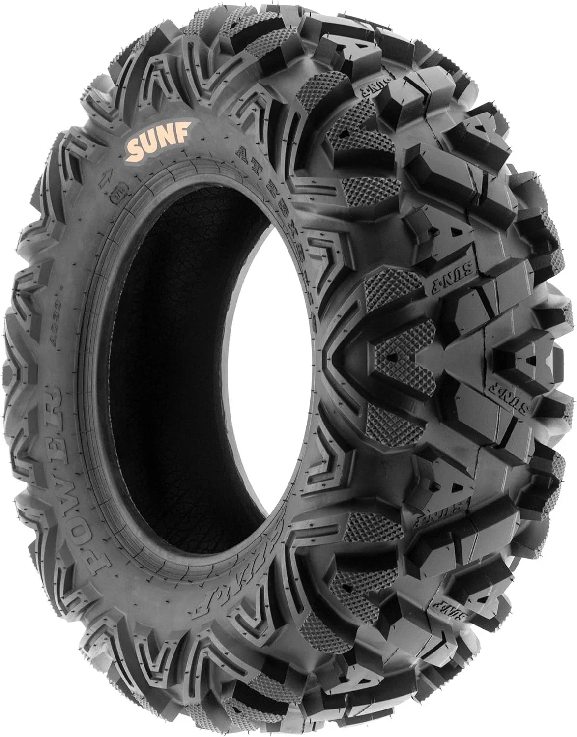 Set of 4 ATV UTV all-terrain Tires 25x8-12 Front & 25x10-12 Rear. 6 PR. Tubeless A033