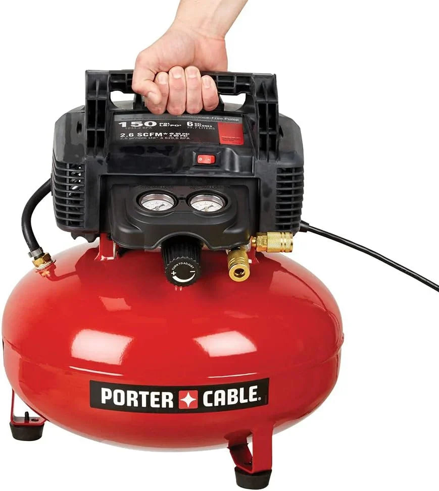 Air Compressor. 6-Gallon. Pancake. Oil-Free (C2002-ECOM)