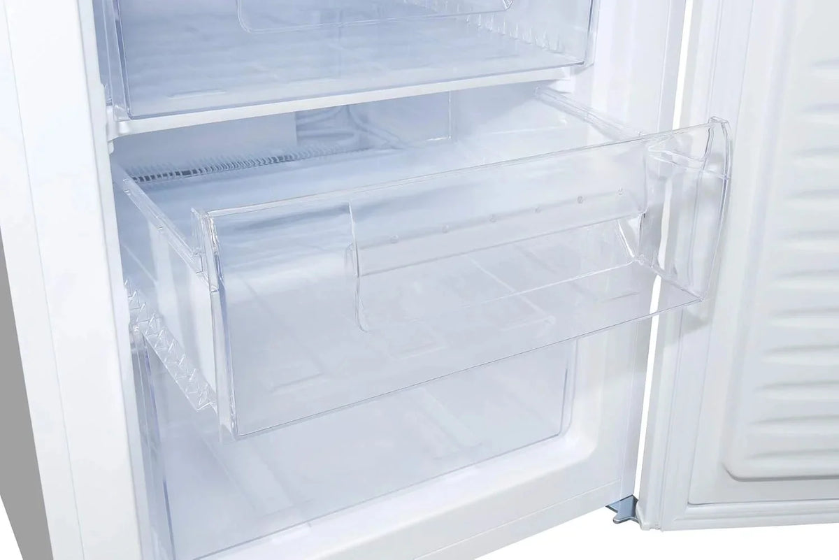 Exquisit Congelador Table Top 91L. Color Blanco. Clase E. Congelador 4 Estrellas. 4 Cajones Transparentes. Puerta Reversible. Control de Temperatura.