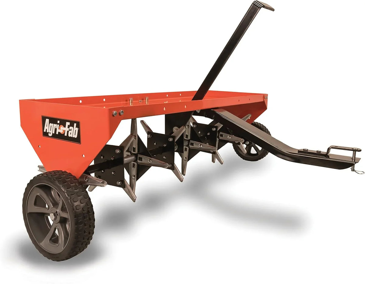 48 Tow Behind Lawn Plug Aerator with Universal Hitch; Designed to Pull Behind Lawn & Garden Tractors