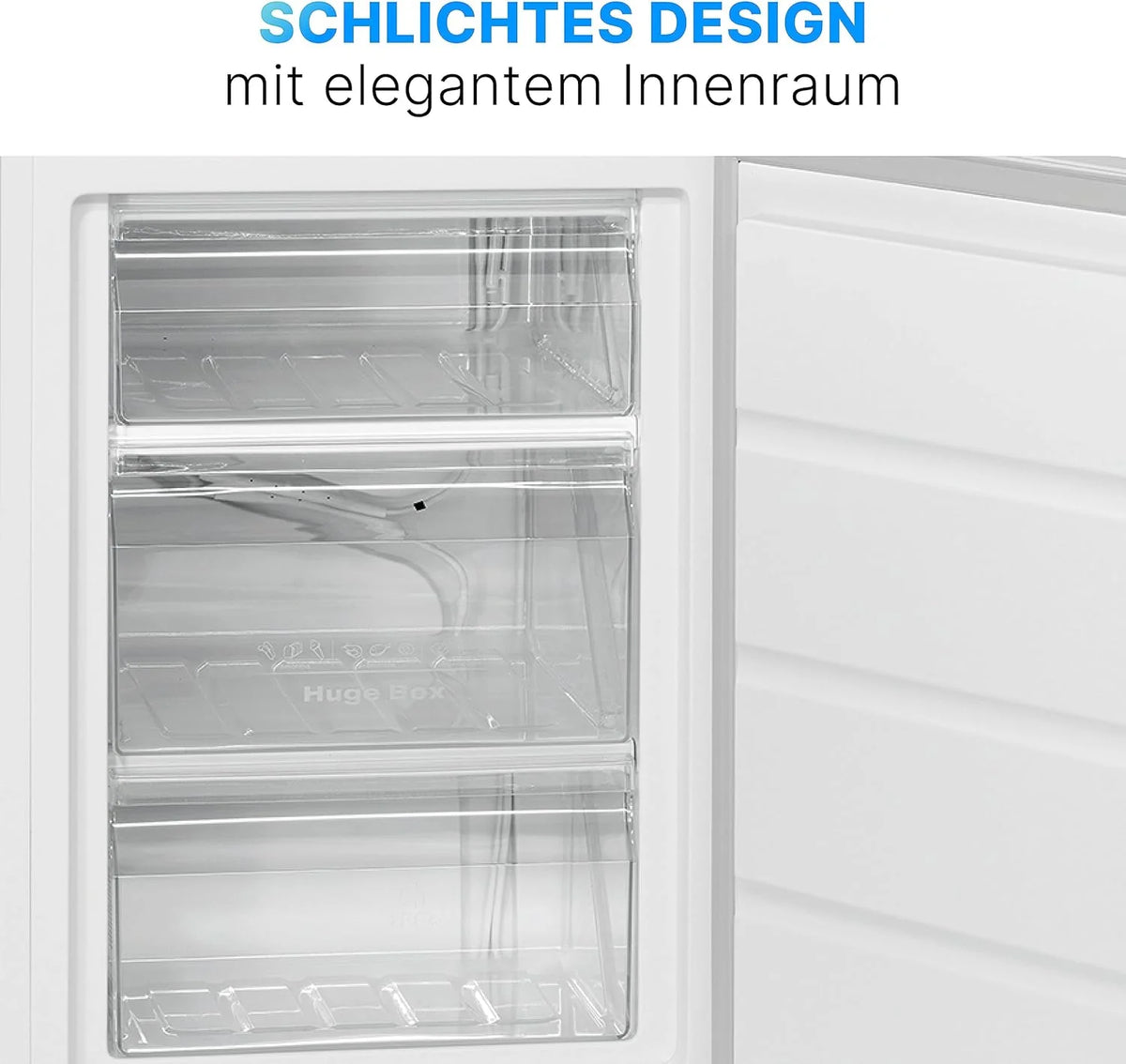 Bomann Gefrierschrank 85L Nutzinhalt. Gefrierschrank klein mit 3 Schubladen. wechselbarer Türanschlag. Freezer mit 4 Sterne-Kennzeichnung. leise &