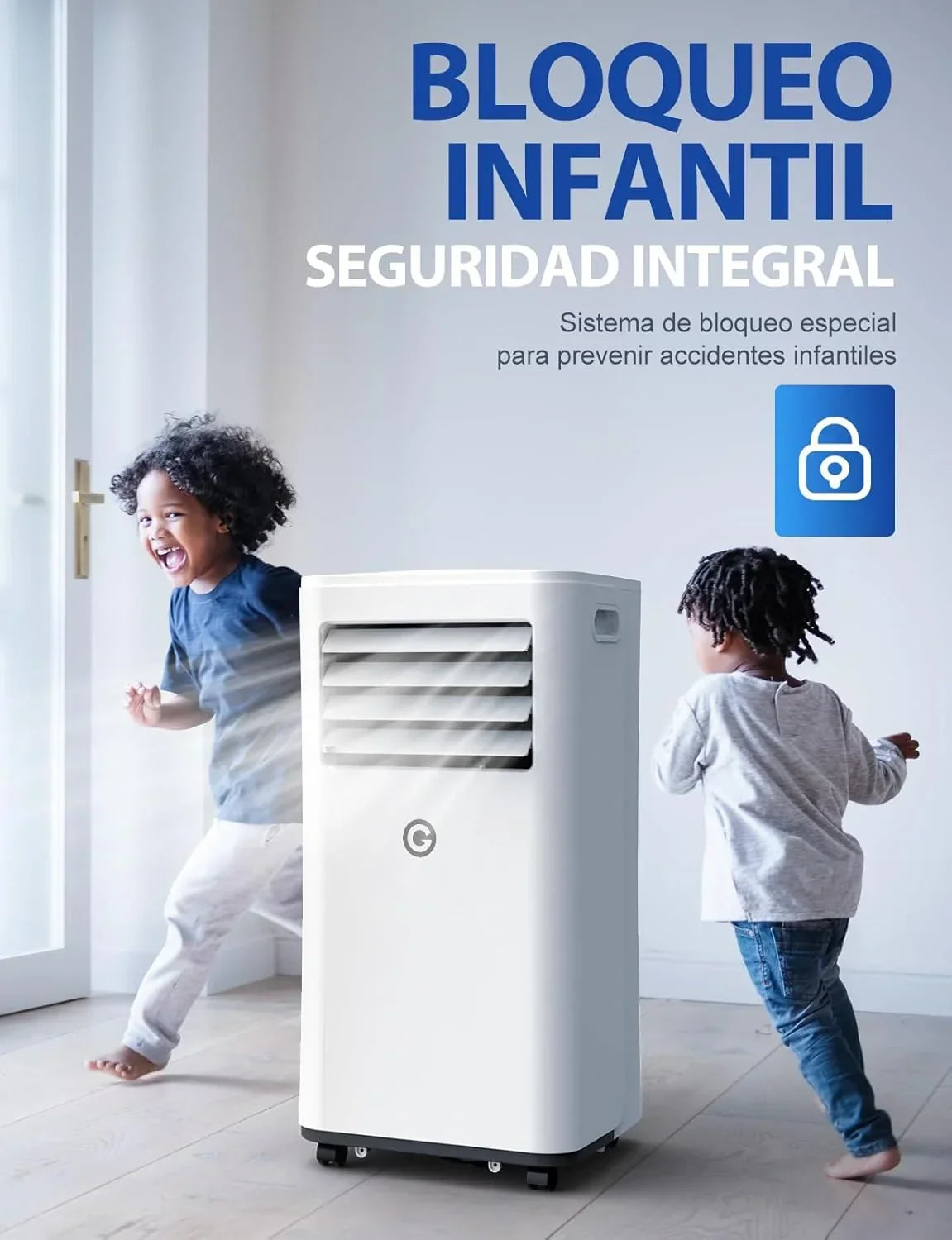 Aire Acondicionado Portátil 9000 BTU. 4 en 1