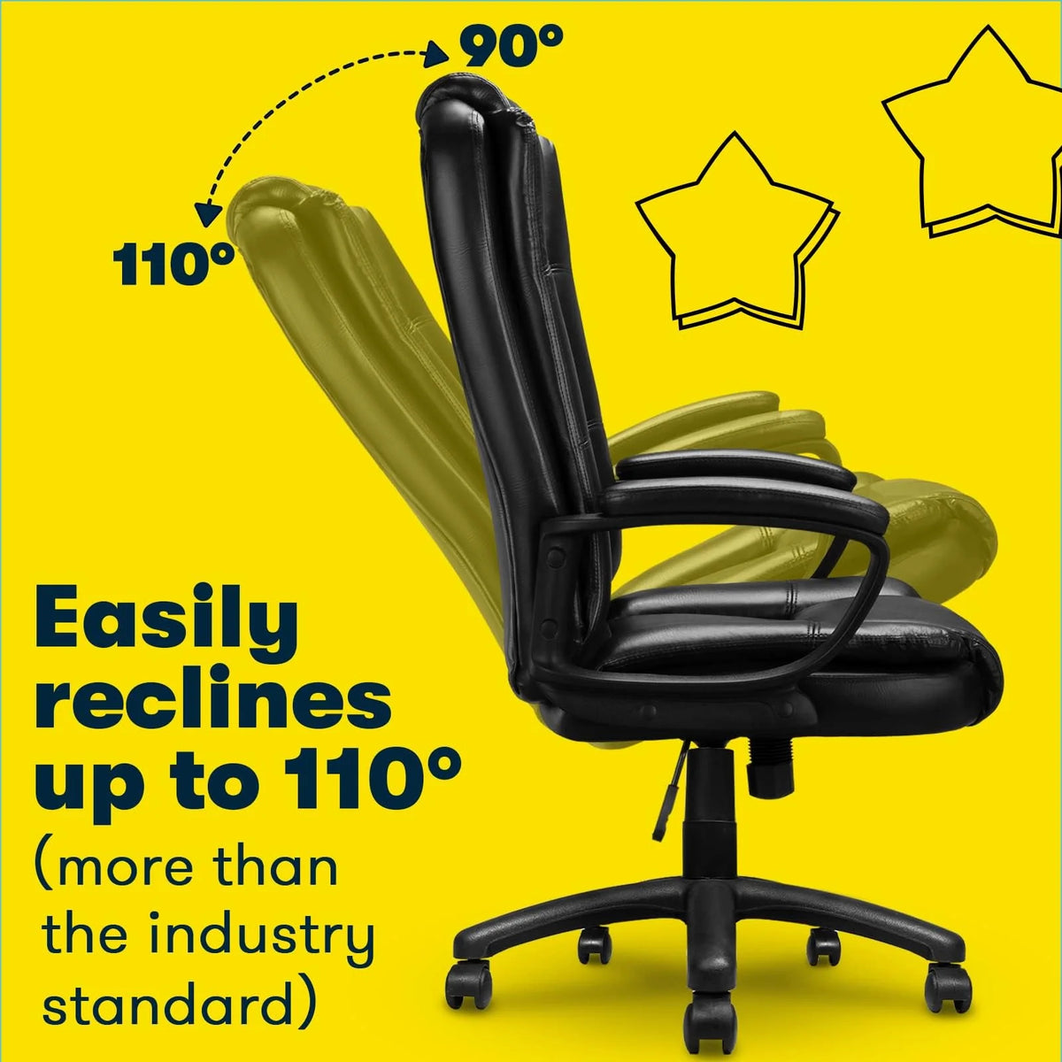 400 LBS Big and Tall Office Chair. Heavy Duty Ergonomic Computer Desk Chair for Home Office and Workspace