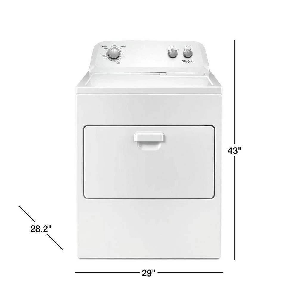 7.0 Cu. Ft. Electric Dryer. White