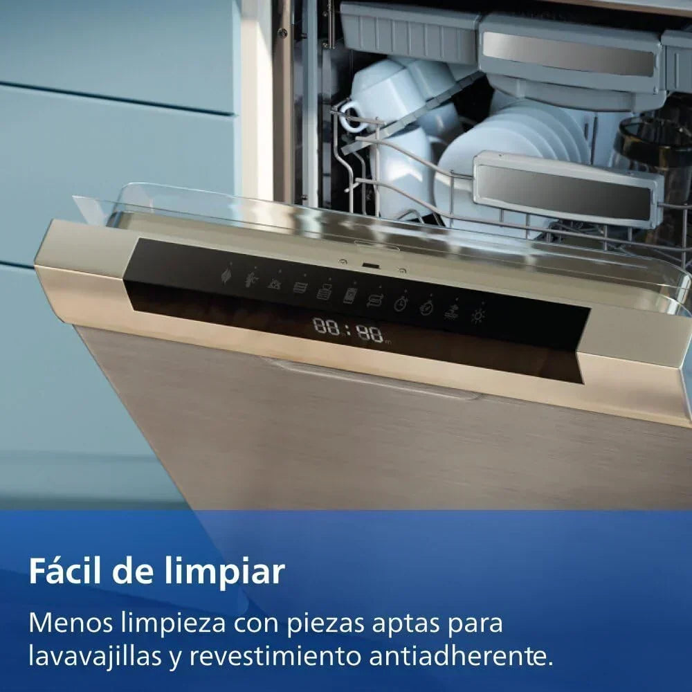 Philips Airfryer Series 4000 Double Vertical Basket 10L – RapidAir Technology. Sync. 2 Baskets at Once. 45% Less Space. PFAS Free Ceramic Coating.