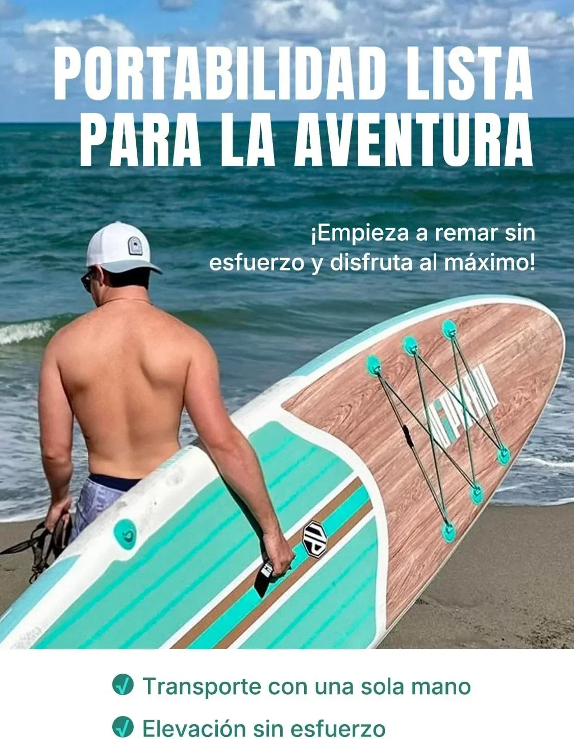 Niphean Tabla Paddle Surf Hinchable para Adultos con Todos los Accesorios. 320cm Paddle Surf Hinchable para Todos los Niveles. Sup Capacidad 200kg