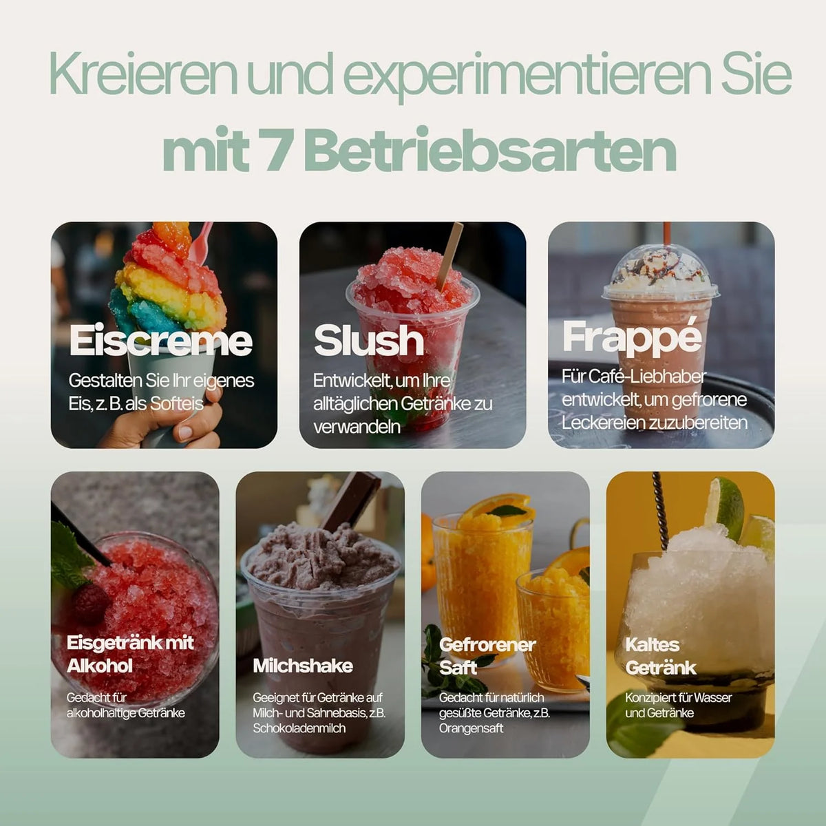 4Swiss Eismaschine Selbstkühlend Eis Maschine Speiseeisbereiter Speiseeismaschine mit Kompressor Icecream für Milchshake Slush Slushie Granita Ice