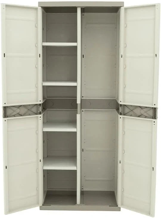 Plastiken Titanium Cabinets. Plastic. Beige. 70x44x176 cm