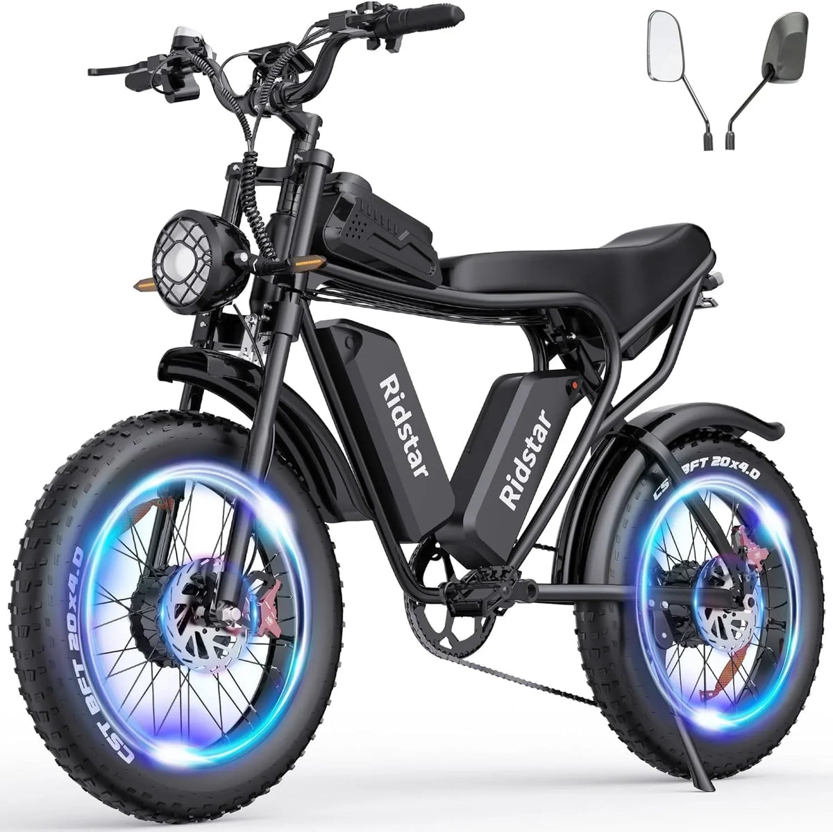2000W 52V All-Terrain Fat Tire Electric Bike for Adults. 30-180 Mile Range