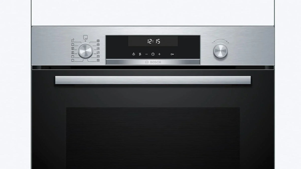 Bosch - Horno multifunción pirolítico. 60 cm. de ancho. Serie 6. Home Connect. 3D Hotair. Autolimpieza. Mandos ocultables. Nergo. HBG578ES7