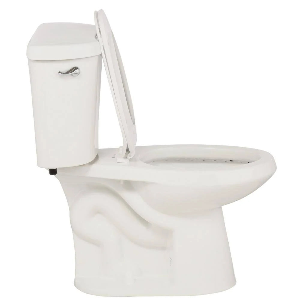 2-Piece 1.28 GPF High-Efficiency Single-Flush Elongated Toilet. White