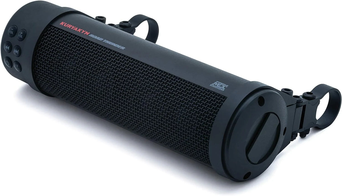 300W Waterproof Bluetooth Motorcycle Sound Bar – Handlebar Mount. Satin Black