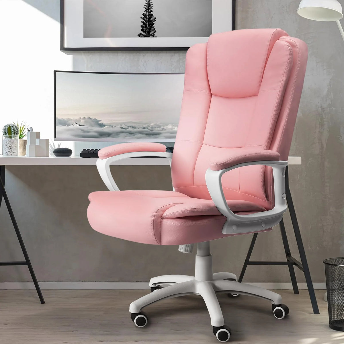 400 LBS Big and Tall Office Chair. Heavy Duty Ergonomic Computer Desk Chair for Home Office and Workspace