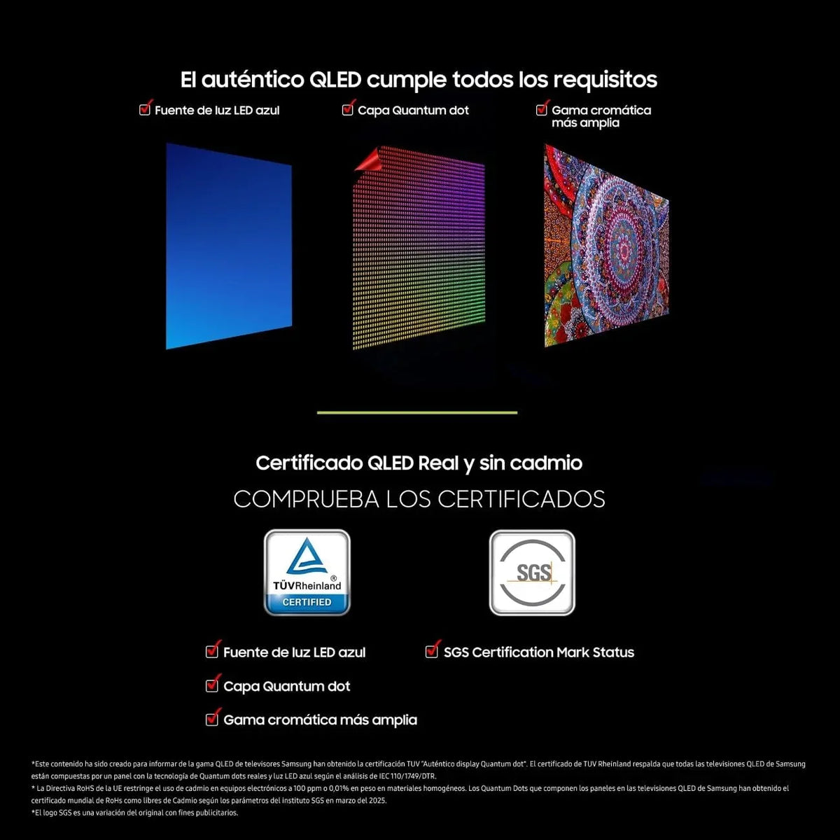 Samsung TV 50 Pulgadas QLED QE1F 4K Smart TV. Imagen y Sonido con IA 4K. Samsung Vision AI. el auténtico Quantum Dot TV Plus