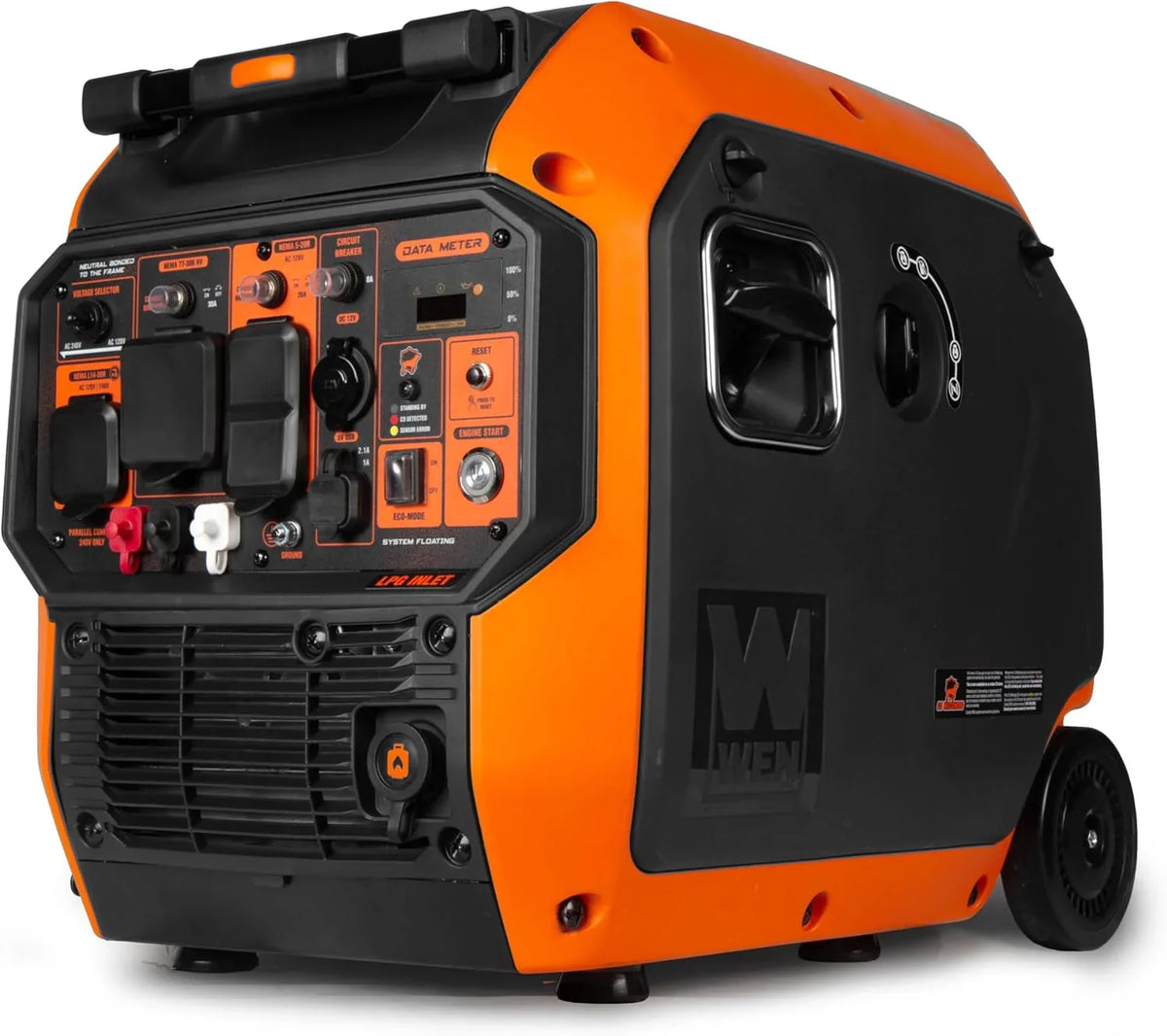 Quiet 6800-Watt Dual Fuel RV-Ready Electric Start Portable Inverter Generator with Fuel Shut Off and CO Watchdog for Electric Vehicle Backup (DF680iX)