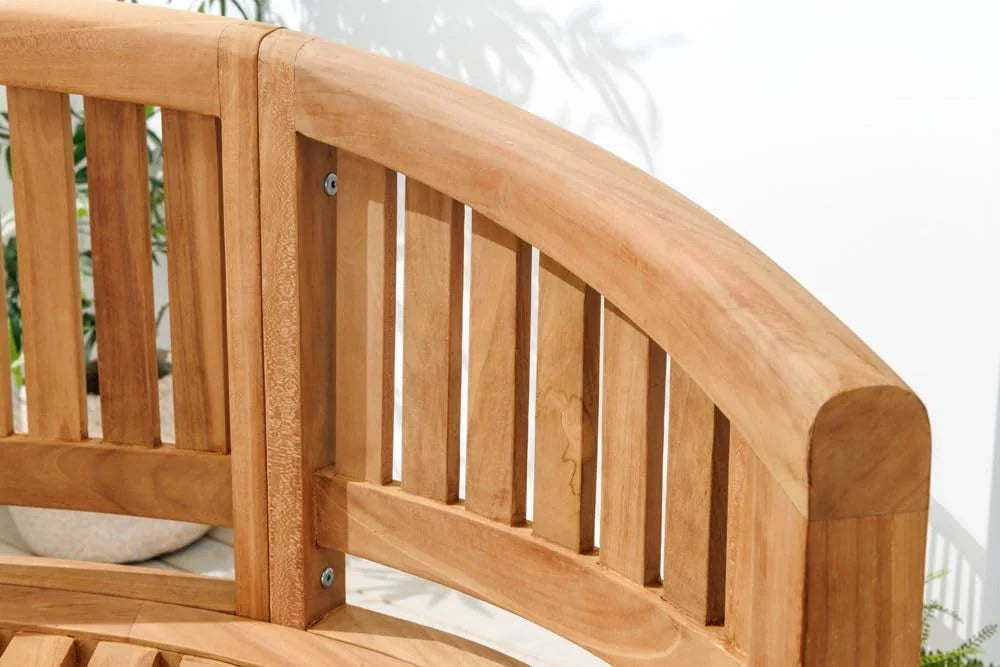 riess-ambiente.de Massive Gartenbank XXL Empire Teak 150cm Natur Teakholz