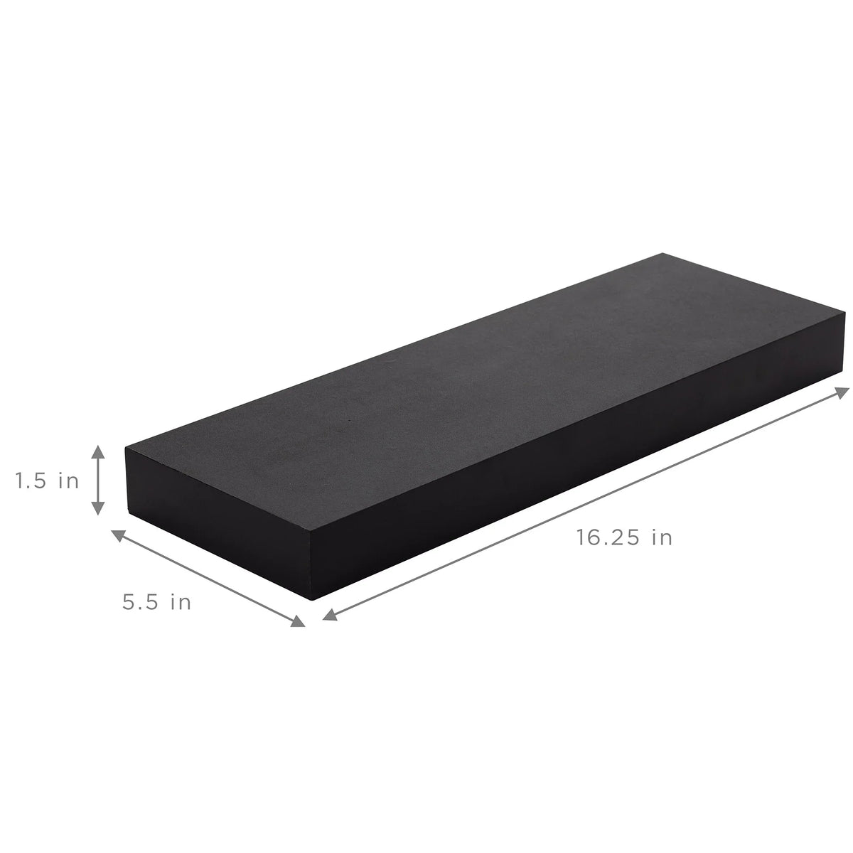 16 Inch Floating Wall Shelves. 3 Pack Farmhouse Hanging Display and Storage Shelves