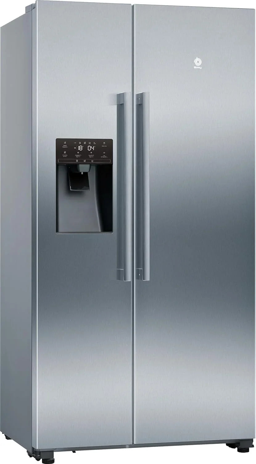 Balay - Frigorífico Americano XXL. NoFrost. Dispensador de Agua y Hielo. Cajones Fresh. Acero Inoxidable. 3FAE494XE