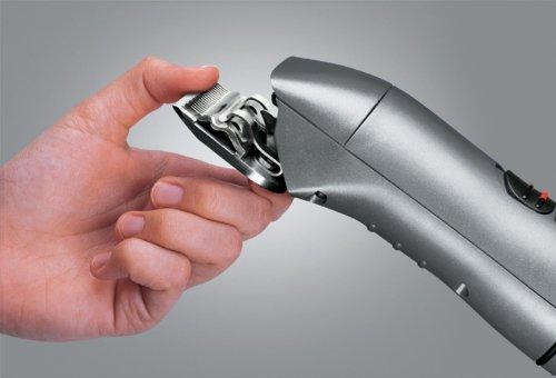 63965 Ceramic BGRC Hair Clipper with Detachable Blade. Silver