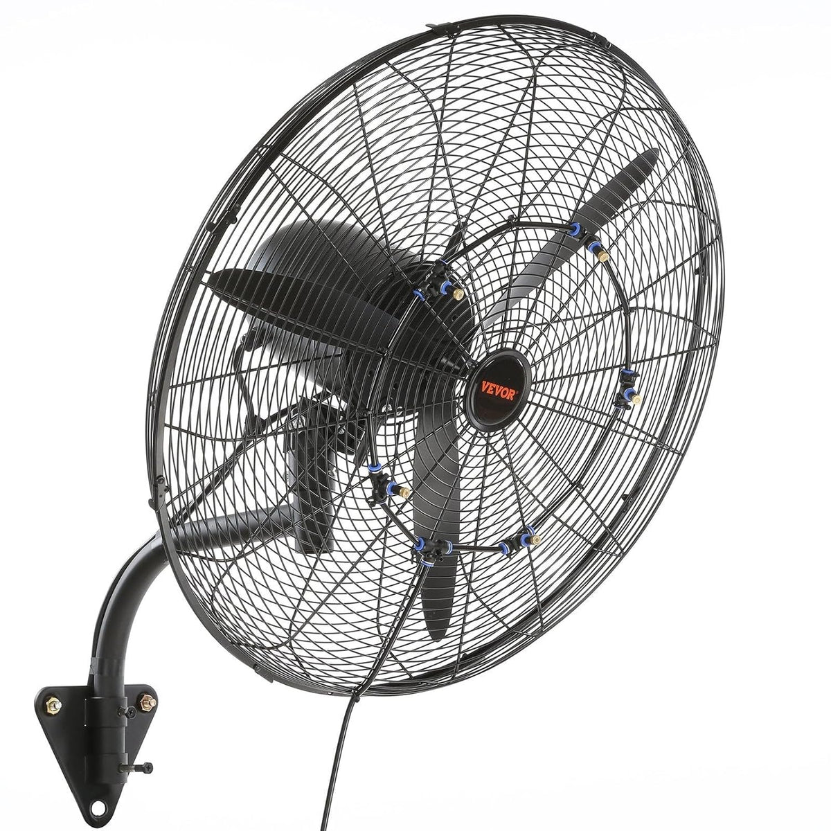 VEVOR Nebelventilator. 61.6 cm oszillierender. wasserdichter Ventilator. 3 Geschwindigkeiten. 7000 CFM. gewerblicher oder privater Ventilator zur