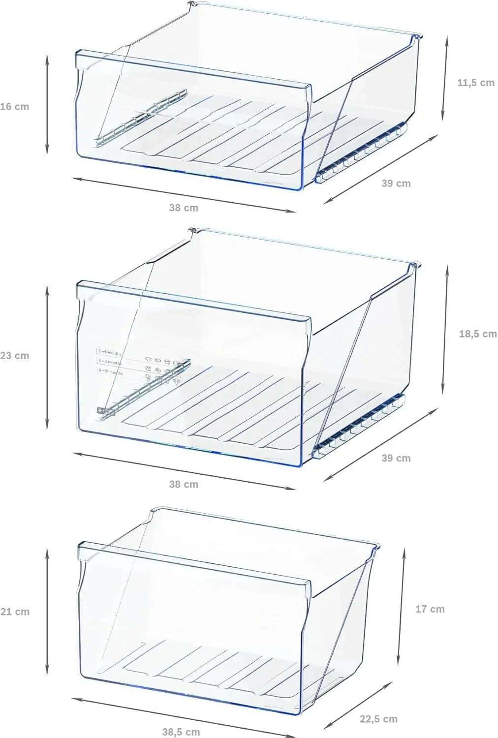 Bosch GTV15NWEB - Congelador de montaje libre (serie 2-83 L. 3 cajones de congelación. 85 x 56 cm). color blanco