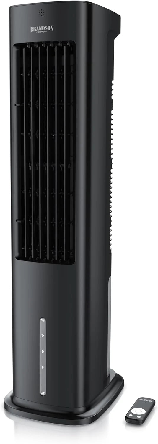 Brandson - Luftkühler mit Wasserkühlung 5 in 1 - Verdunstungskühler. Luftbefeuchter. Ventilator & Luftreiniger. mobile Klimaanlage ohne Abluftschlauch