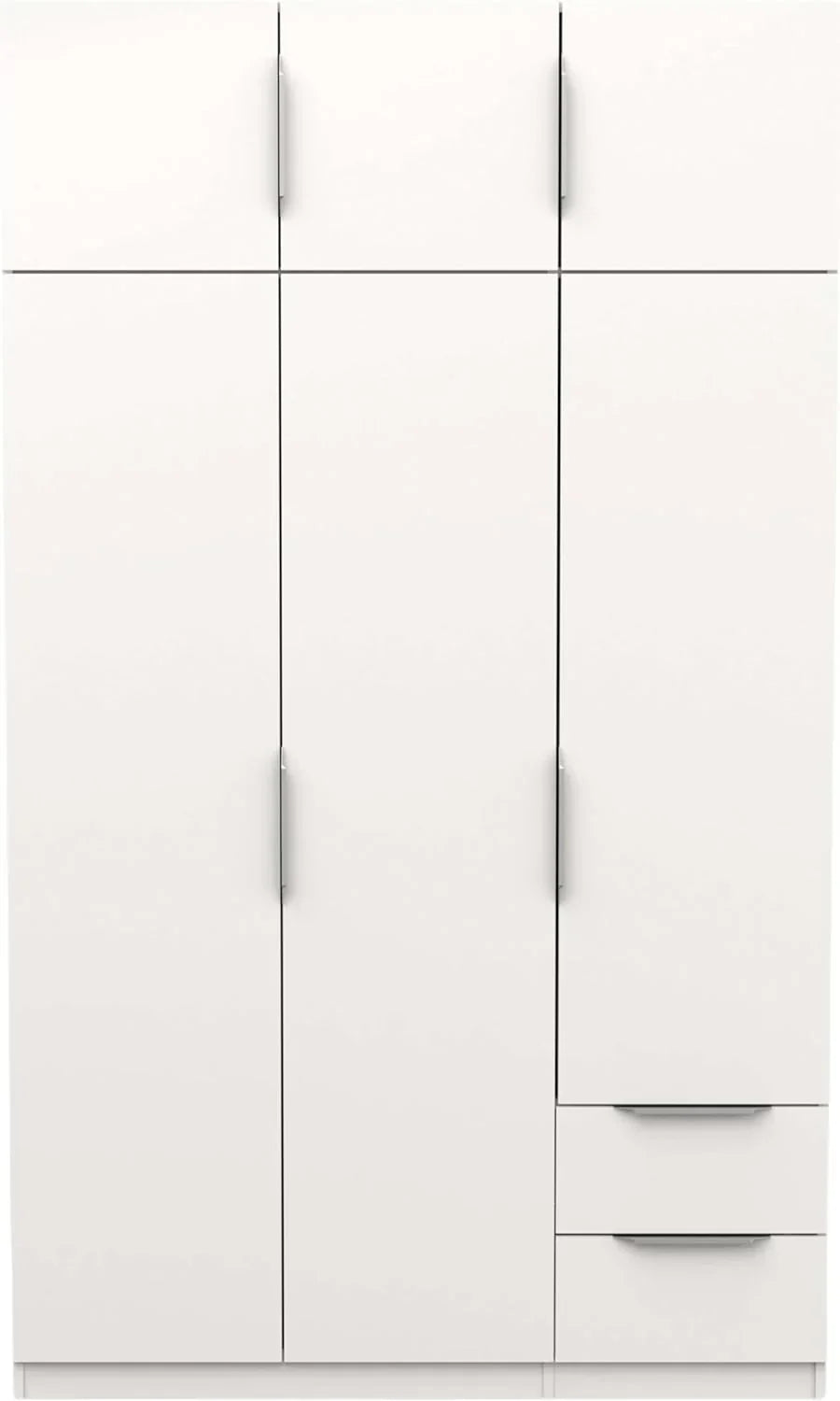 Miroytengo Armario Ghost Grande 6 Puertas y 2 Cajones Color Blanco Mate 203x119 cm