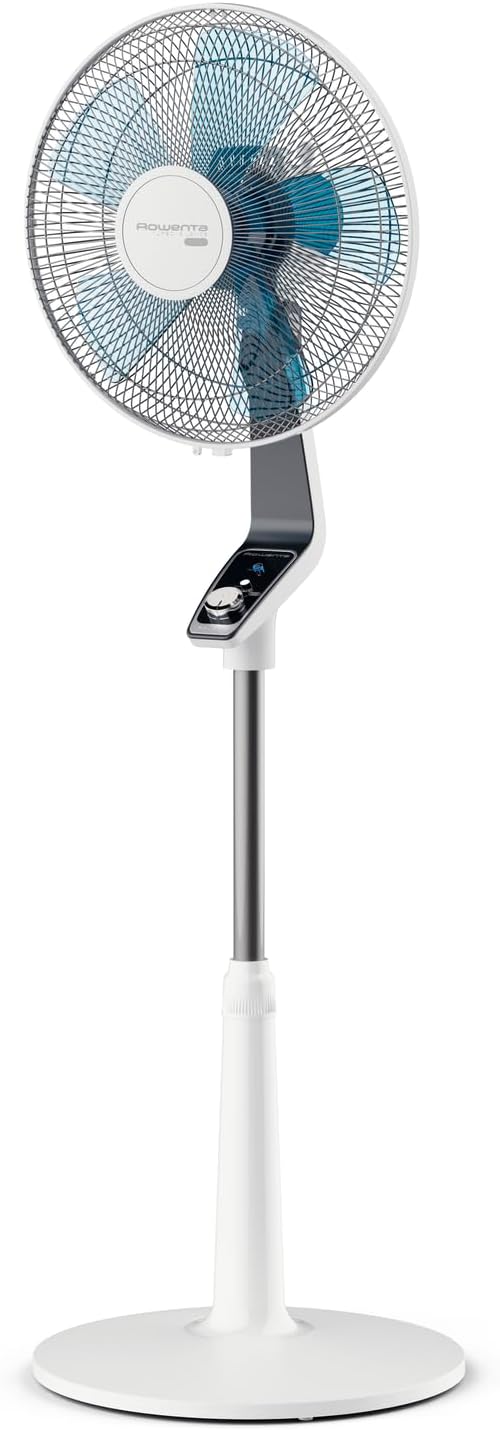 Rowenta Turbo Silence Standventilator. 45 dB(A). 72 m³/min Luftstrom. 4 Geschwindigkeiten. Silent Night & Turbo Boost. 120° Oszillation.