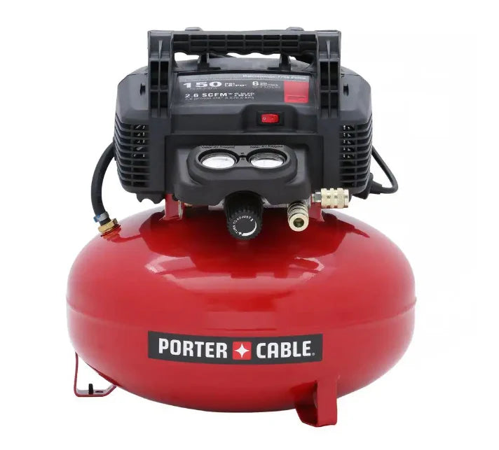 150 PSI. 6 Gallon Oil-Free Pancake Air Compressor