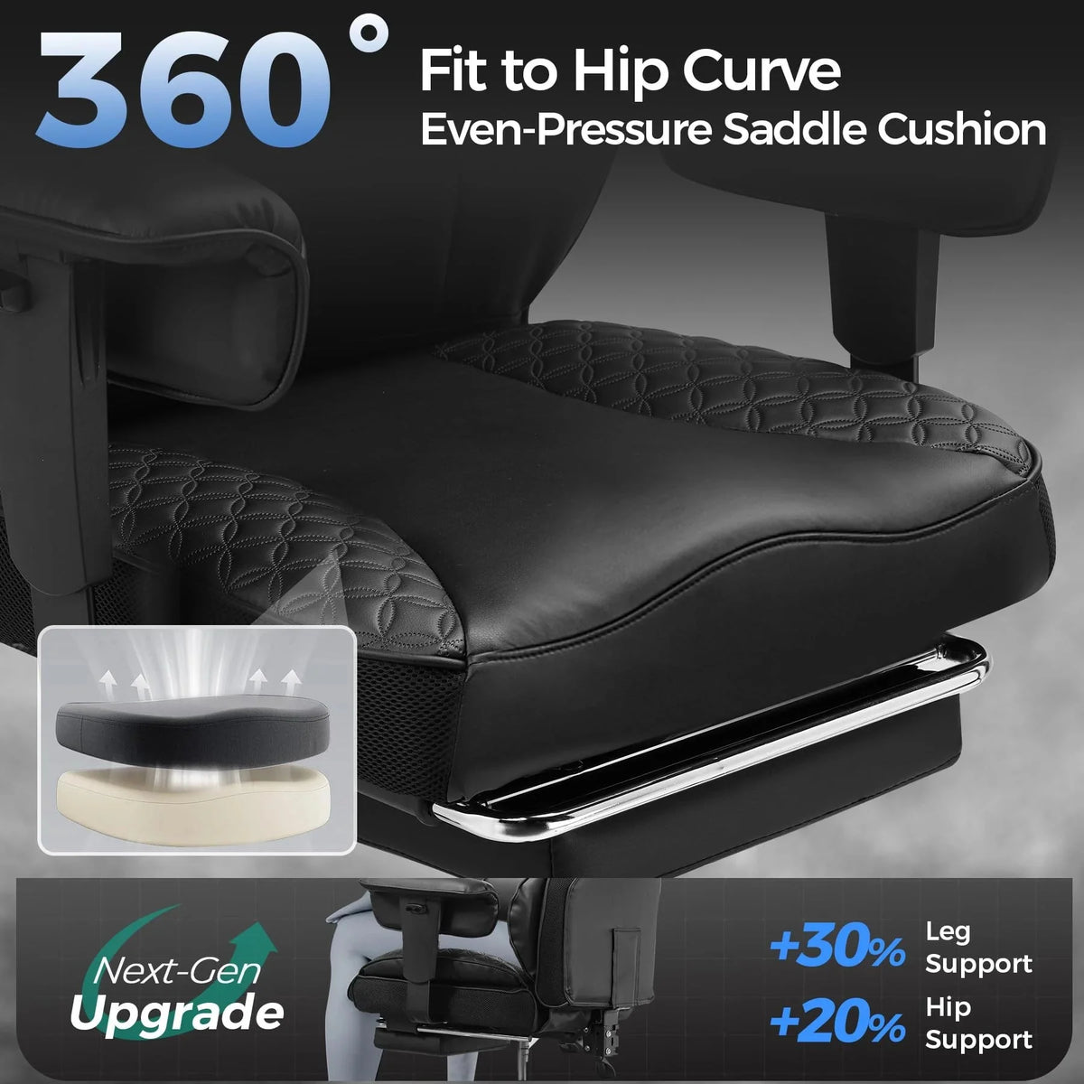 400 LBS Big and Tall Gaming Chair. Ergonomic High Back Computer Desk Chair for Gaming. Work and Home Office
