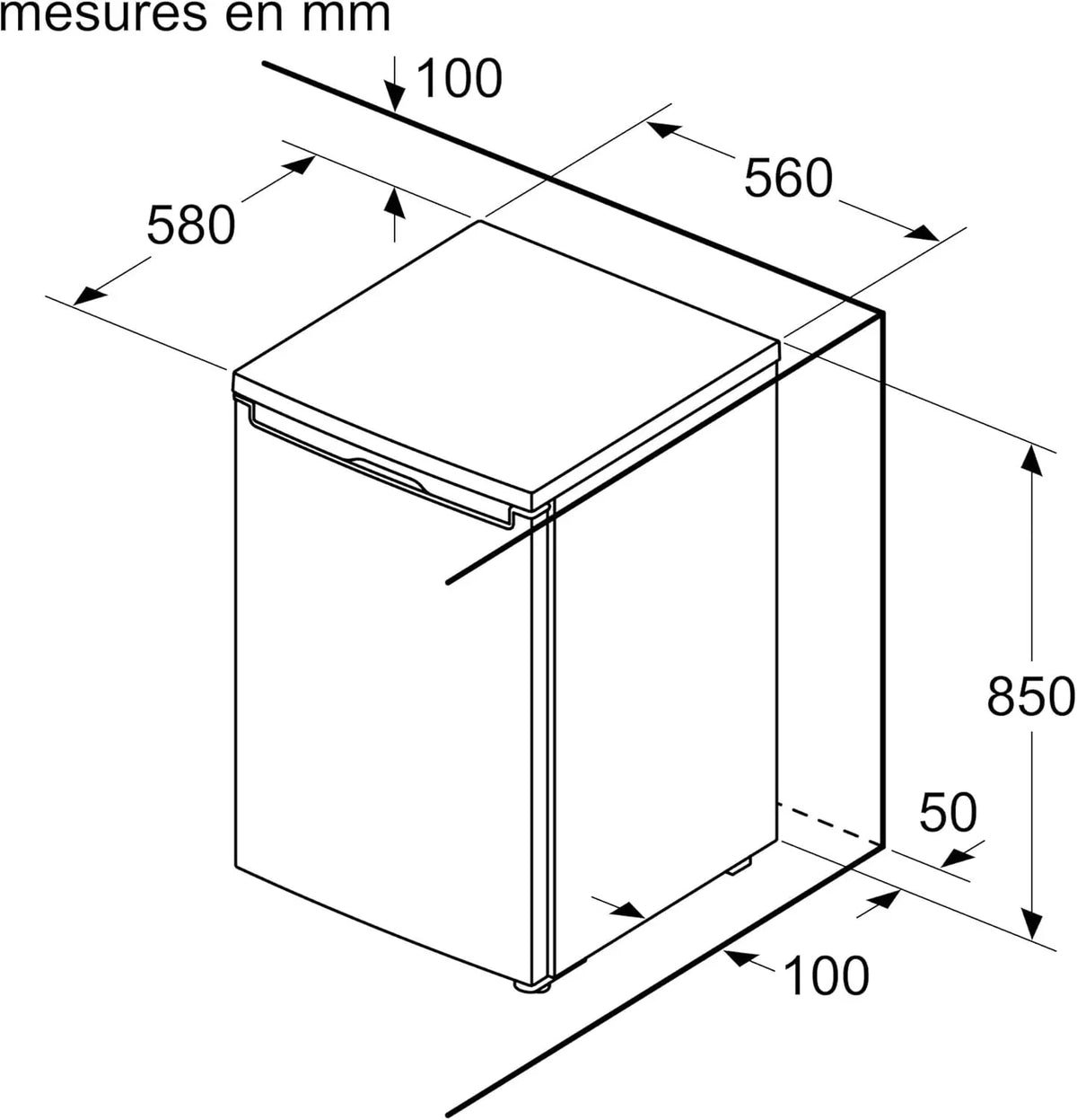 Bosch GTV15NWEB - Congelador de montaje libre (serie 2-83 L. 3 cajones de congelación. 85 x 56 cm). color blanco