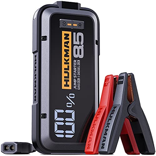 2.000A 20.000mAh Car Jump Starter for Up to 8.5L Gas and 6L Diesel Engines