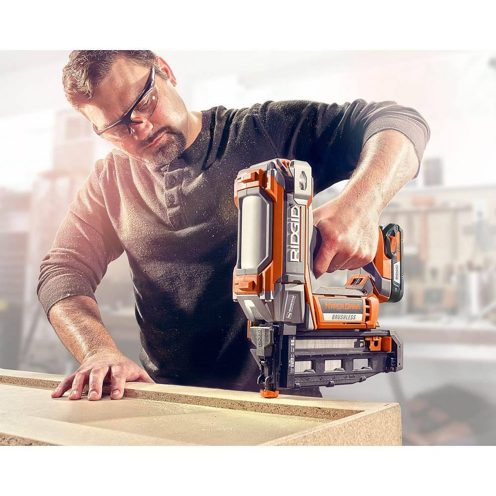 18V Brushless Cordless Nailer Combo Kit with Brad and Finish Nailers. Battery and Charger